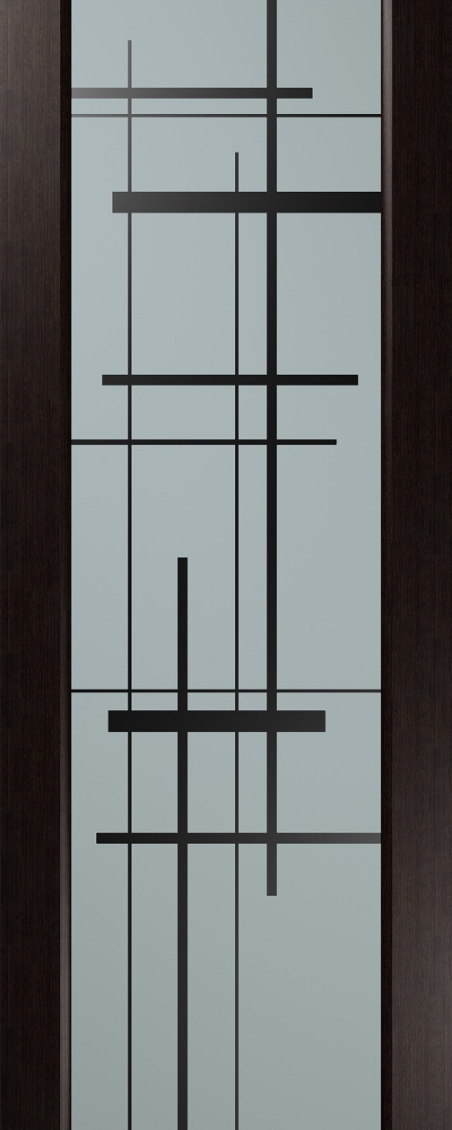 Россич межкомнатная дверь Вега-Вега художественное матирование с двух сторон.