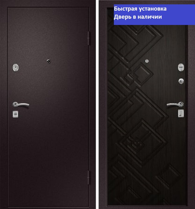 Ретвизан входная стальная дверь Медея -330 коричневый сатин/венге.