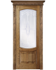 BLUM INDUSTRY  ( Кавказский лес - майкоп) межкомнатная дверь Гете , остекление Оникс Б-9 , Рустик, ясень.