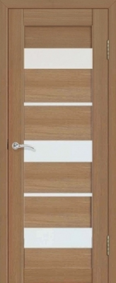 Сибирь -профиль дверь La Stella 200, стекло матовое, цвет тиковое дерево, остекленная
