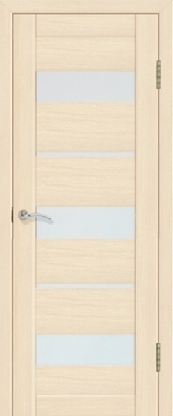 Сибирь -профиль La Stella межкомнатная дверь 200, стекло матовое, цвет ясень латте , остекленная.