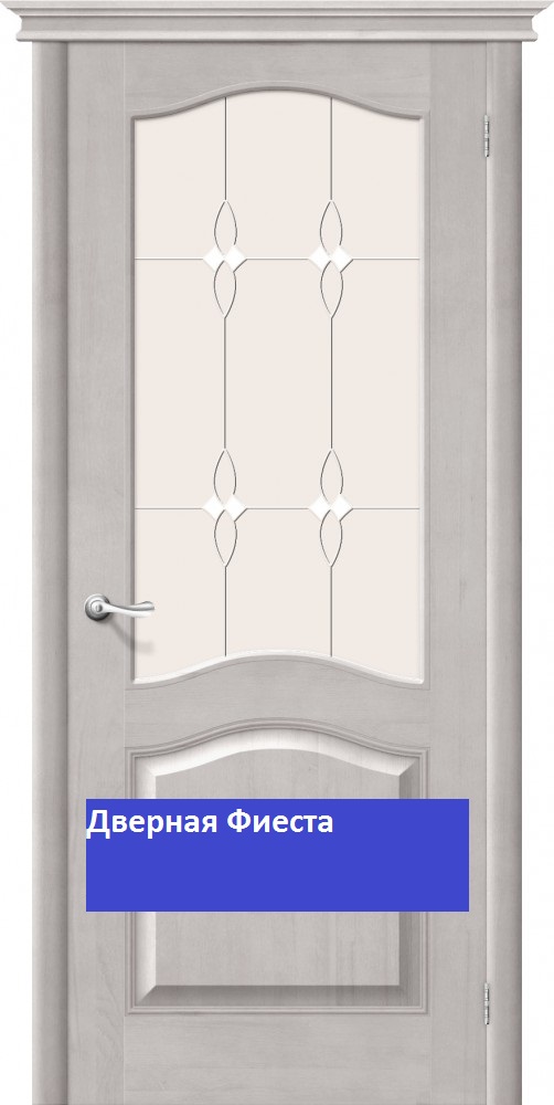 Двери Белоруссии  межкомнатная дверь  М-7 Т-07 (белый воск) ПО СТ- Полимер.