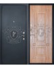 Входная стальная дверь Монарх 1 Италия, черный муар.