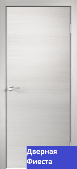 VELL DORIS межкомнатная дверь  Техно с алюминивой кромкой дуб белый поперечный.